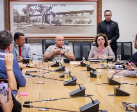 Assinatura do Acordo de Cooperação Técnica entre a UnB e a CLDF. 30/09/2025. Foto: Beto Monteiro/Ascom UnB